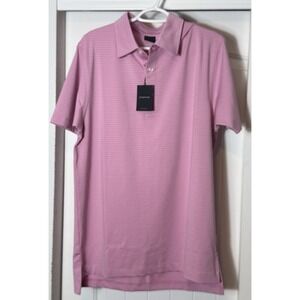 NEW Dunning Polo Performance Golf Shirt  Men's M Pink Horizon NWT